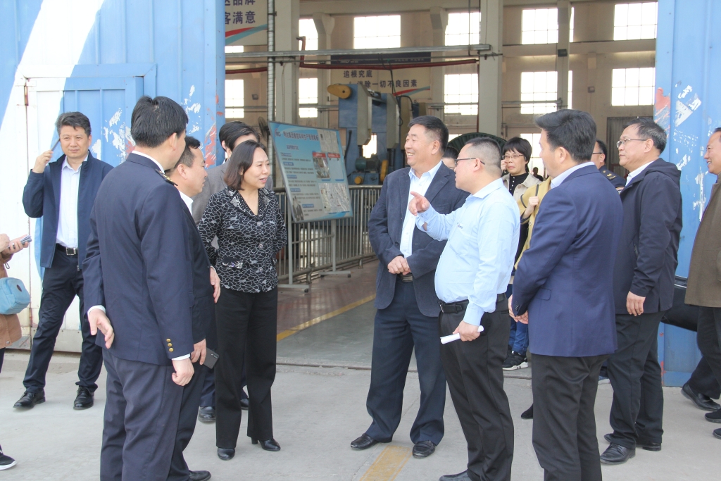 2019年3月26日，，，，，河北省市场监督管理局党组书记丁锦霞莅临恒峰g22线缆集团考察调研，，，，，指导工作